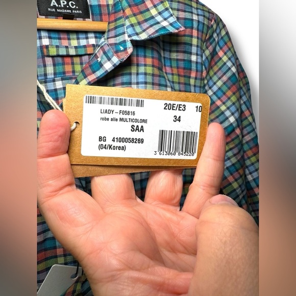 A.P.C. Liady‎ Dress Sz 34 NWT - Picture 10 of 12